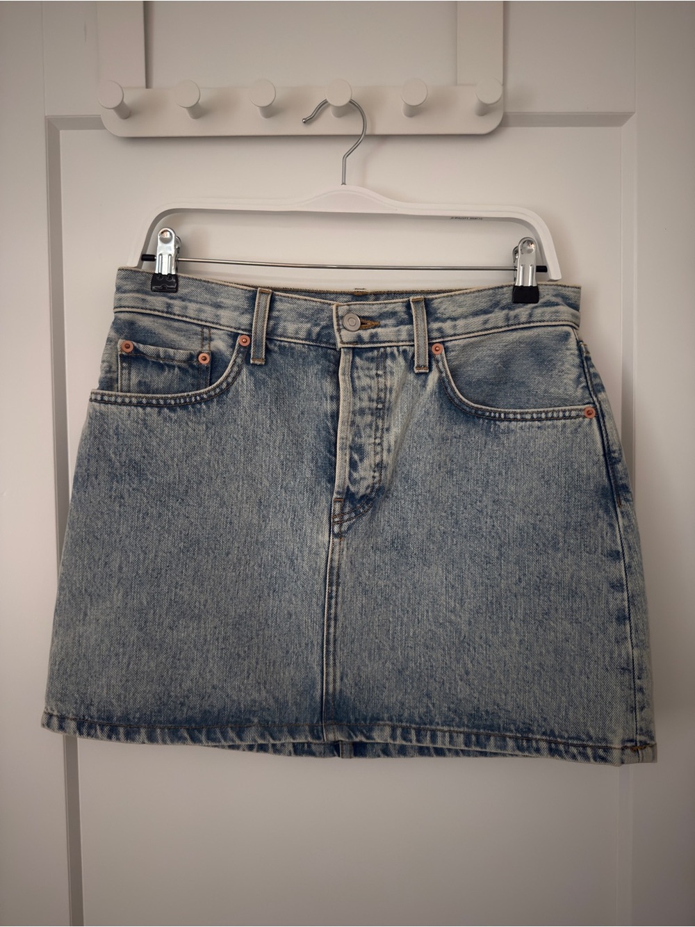 WARDROBE.NYC Denim Mini Skirt Size 29 NWT